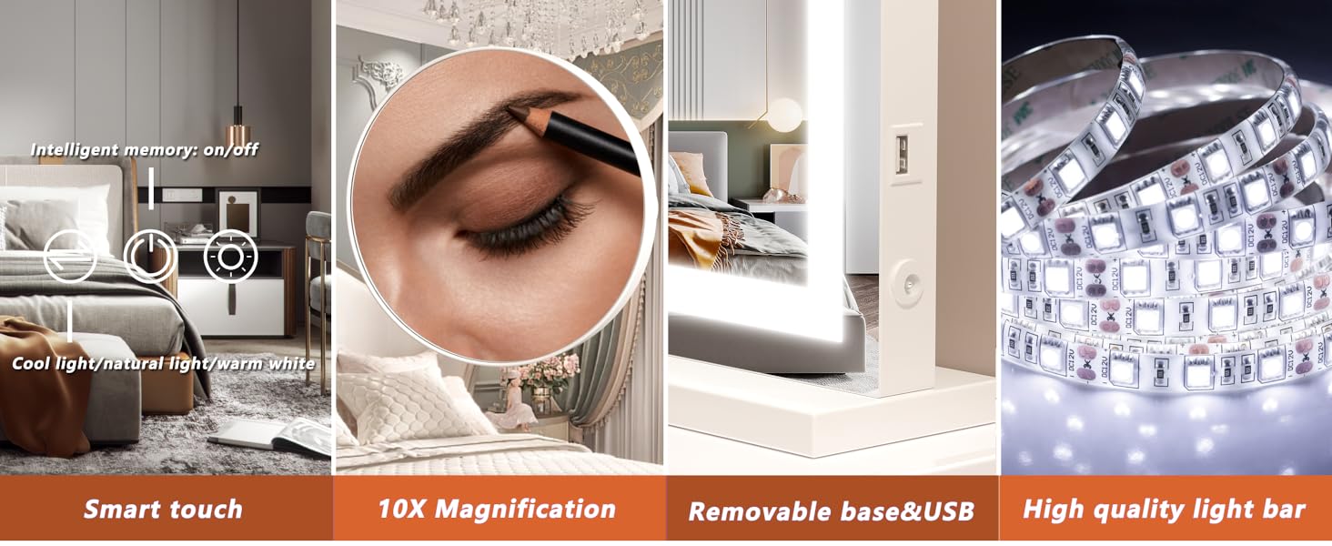Takira Vanity Mirror with Lights, 32