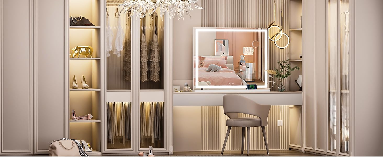 Takira Vanity Mirror with Lights, 32